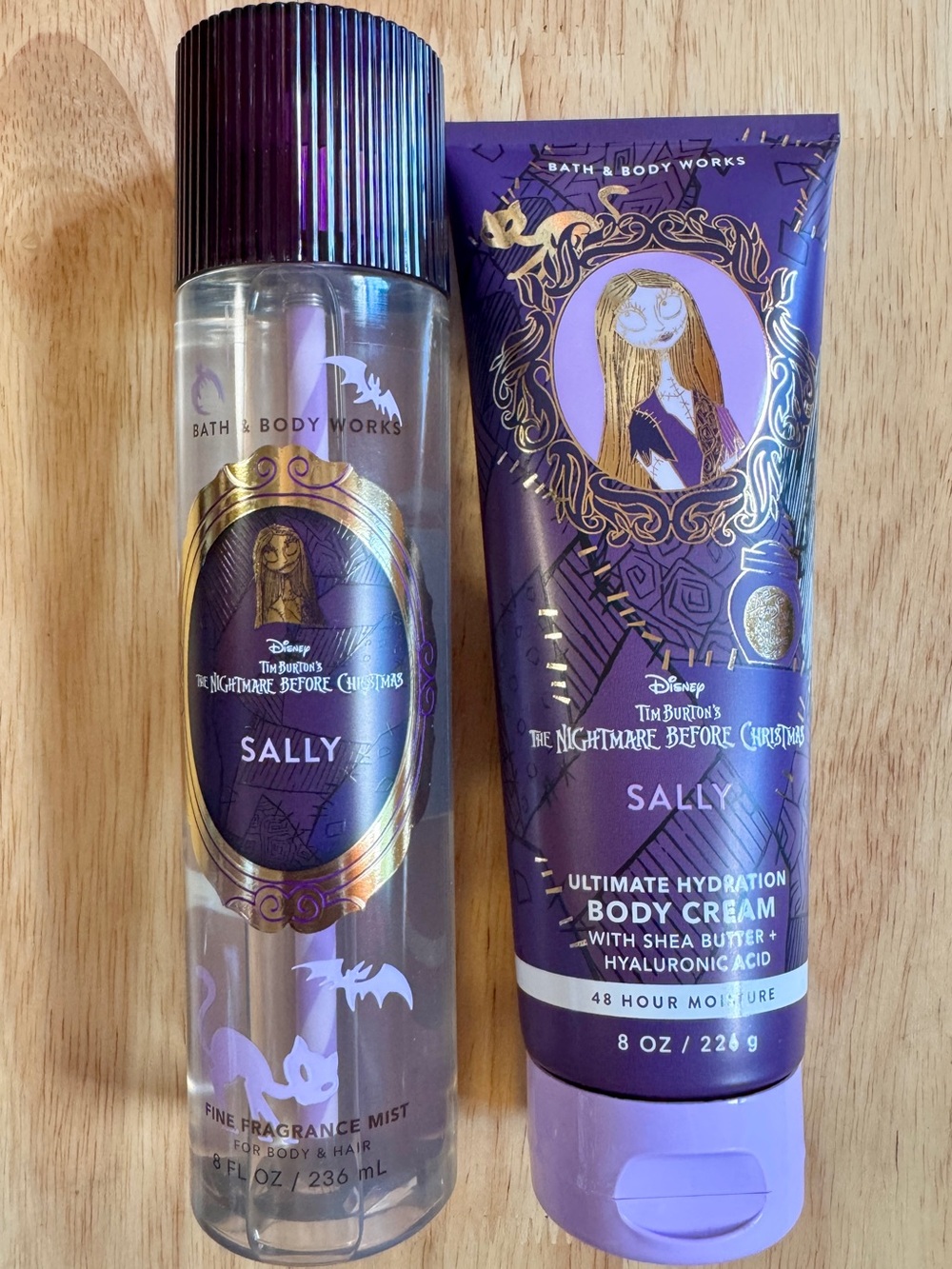 Bath & Body Works Disney Nightmare Before Christmas Sally Body Cream & Mist Set